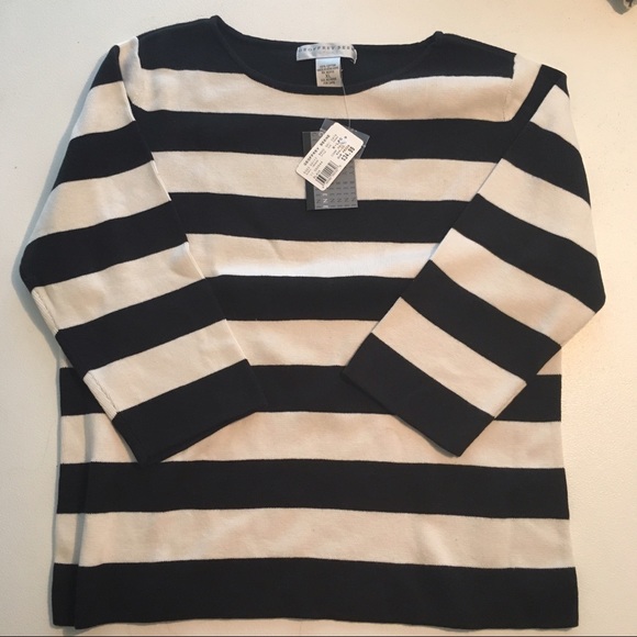 Geoffrey Beene Black/white sweater size XL