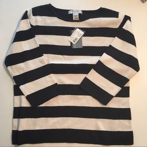 Geoffrey Beene Black/white sweater size XL