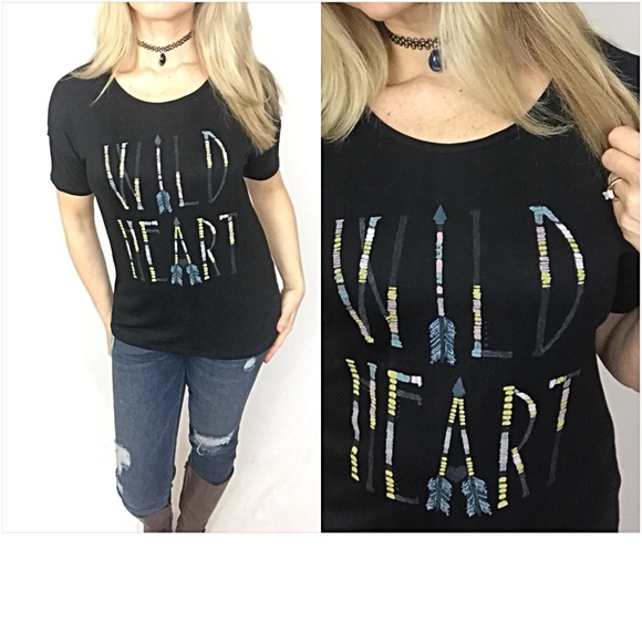 🔵CLEARANCE🔵Soft Stretchy Wild Heart Graphic sold - Picture 3 of 3