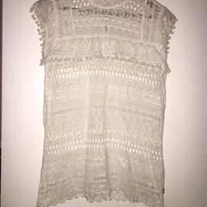 Maison Scoth Lace Top