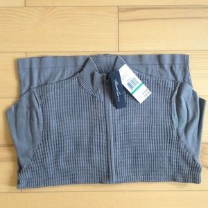 Men's Kenneth Cole New York grey full zip sweater