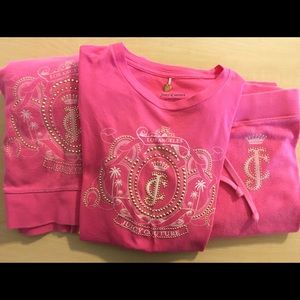 3 piece Juicy Couture Velour Track Suit