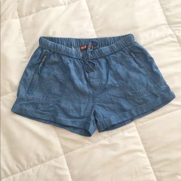 Chambray Shorts - Picture 2 of 3