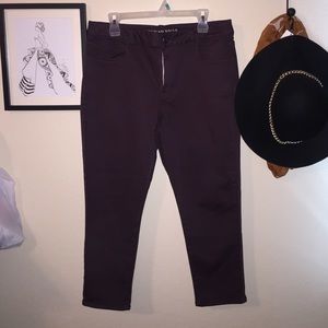 Maroon American Eagle Jeggings