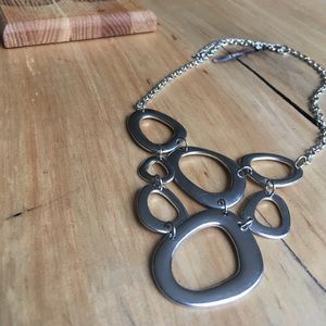 Silver 60s inspired necklace