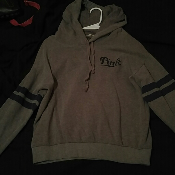 grey pink hoodie sold on marcari