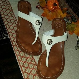 Tory Burch White Sandals