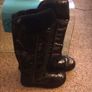 Knee-High Ugg Sequin Boots