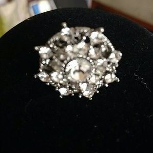 Vintage Rhinestone Adjustable Ring