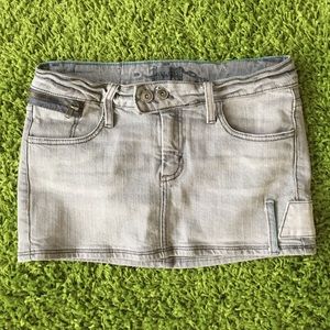 Kill City grey denim miniskirt size 2