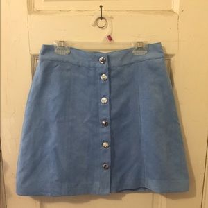 H&M faux suede mini skirt