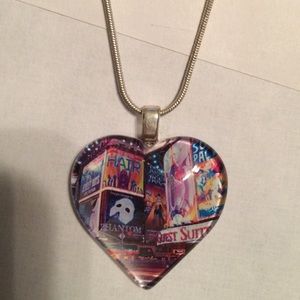 Broadway heart pendant necklace