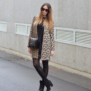 H&M Cheetah Print Coat