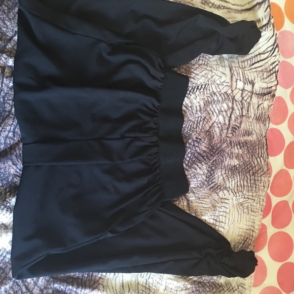 Black parachute pants