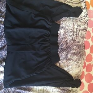 Black parachute pants