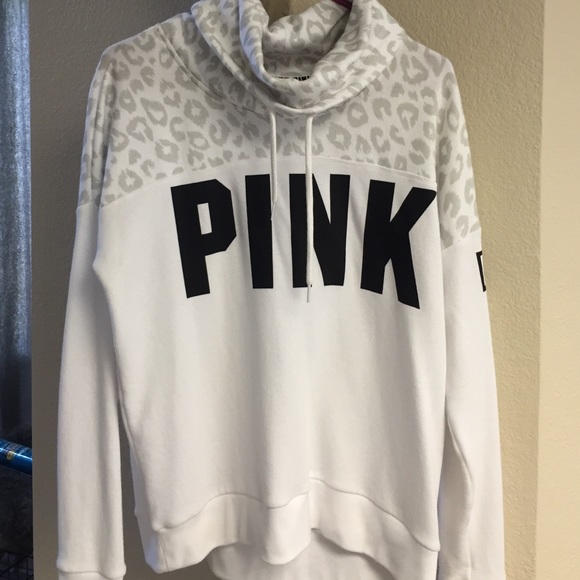 Victoria's Secret Pink white leopard print sweater