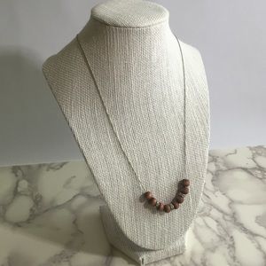 LAST CHANCE Banana Republic Wood & Silver necklace