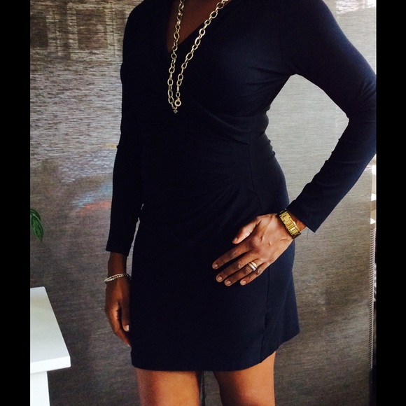 Faux wrap dress from Banana Republic