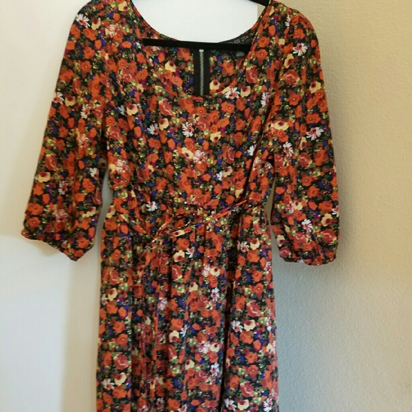 Forever 21 plus floral fall dress