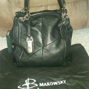 B Makowsky Leather bag-NWOT with dust bag