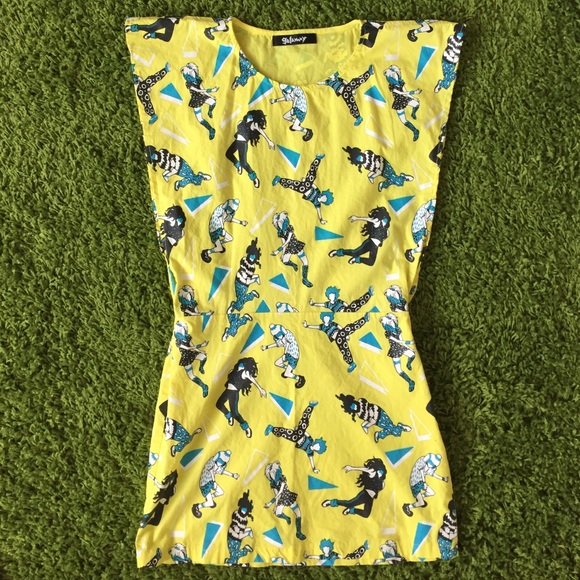 Galaxxxy rave print minidress size small