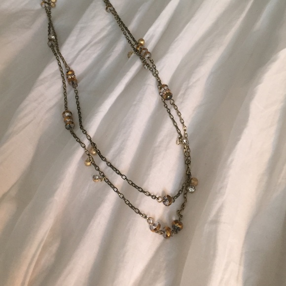 Jeweled long necklace.  NWT