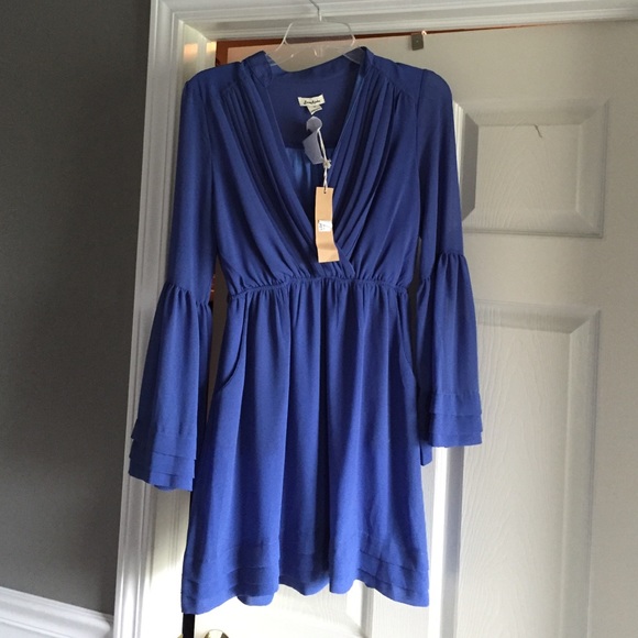 NWT boho chic blue dress.