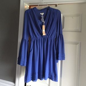 NWT boho chic blue dress.