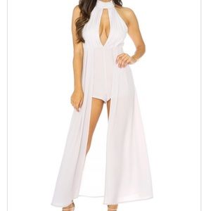 Hope Floats Halter Maxi Romper