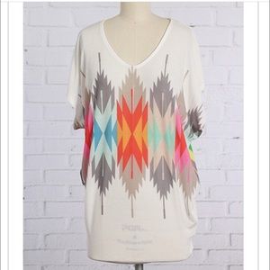 Aztec print tunic