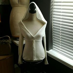 Lovely super soft lightweight sweater hooded L