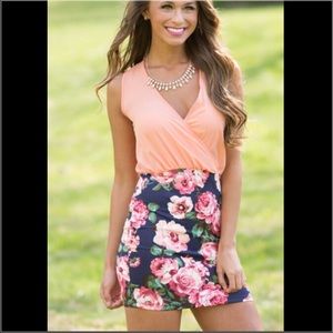 Pink Lily Boutique  XS floral dress