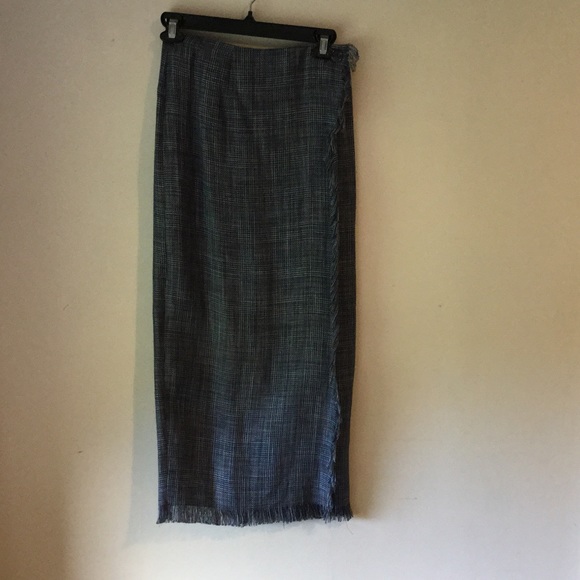 Linen wrap skirt