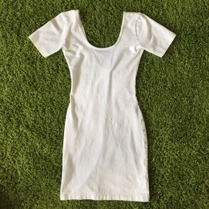 American Apparel white bodycon minidress size M