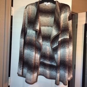 Brown & Cream Over Sized Sweater