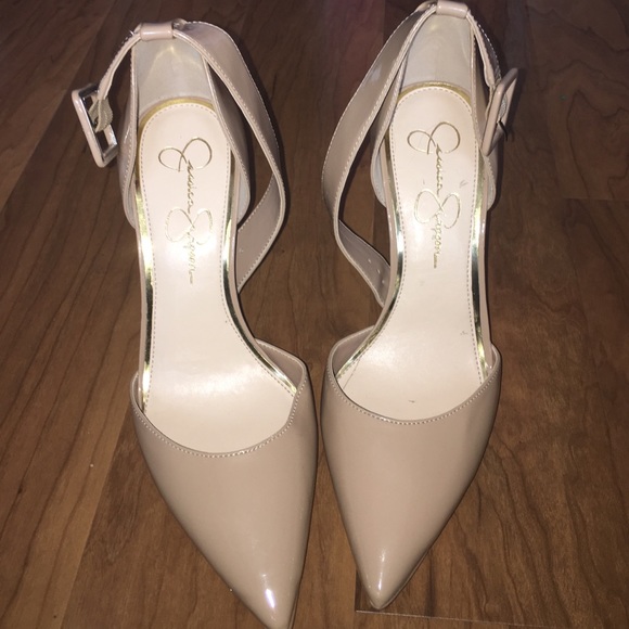 Jessica Simpson nude classy pump sandals heels