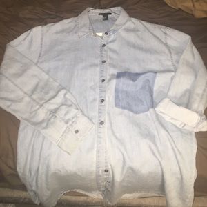 Oversized Denim Button Down