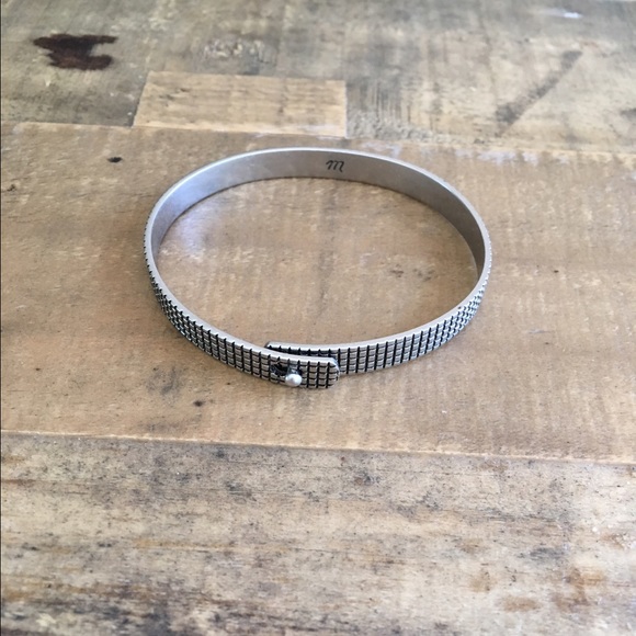 Madewell Glider Bangle Burnished Metal