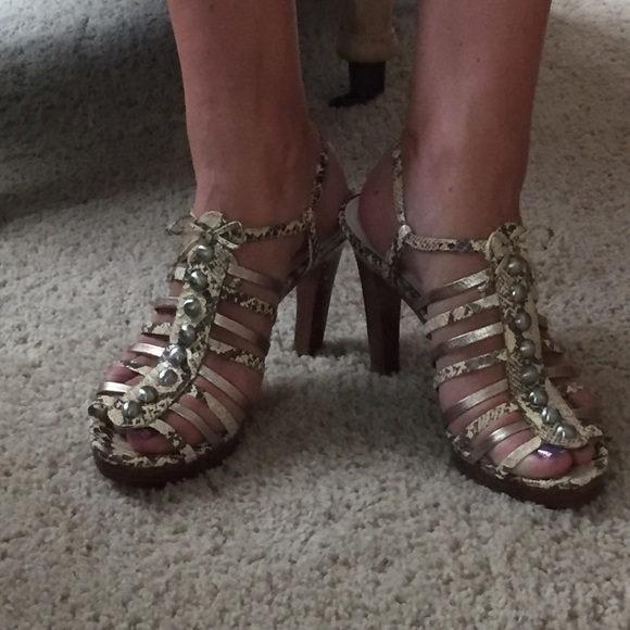 Coach Snakeskin Heels - Picture 2 of 4