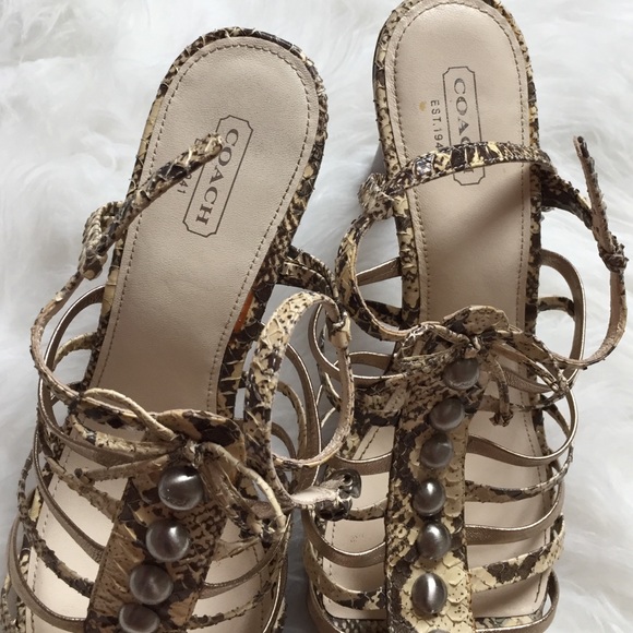 Coach Snakeskin Heels - Picture 3 of 4