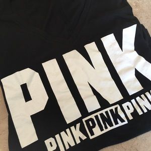 Pink by Victoria's Secret v neck sz large