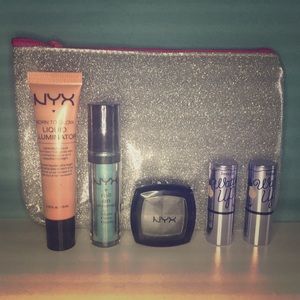 NYX Cosmetics Bundle + Benefit Watts Up Sample