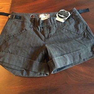 Free people women's navy striped shorts