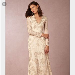 Cream color gown from bhldn