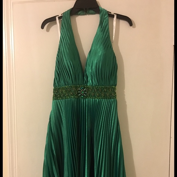 Emerald Green Sequin Cocktail Dress