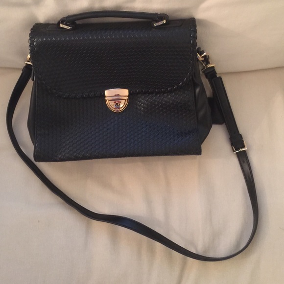Lightly used black Studio Pollini shoulder bag