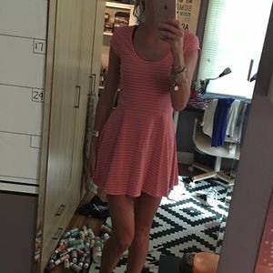 Pink and tan American eagle dress