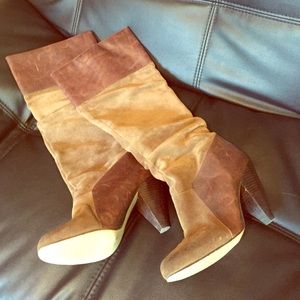Jessica Simpson brown suede leather boots. Sz 10