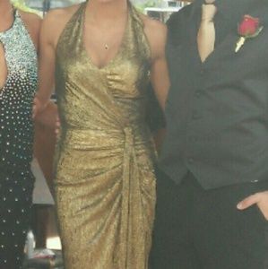 MAKE AN OFFER! Unique gold, sparkly dress