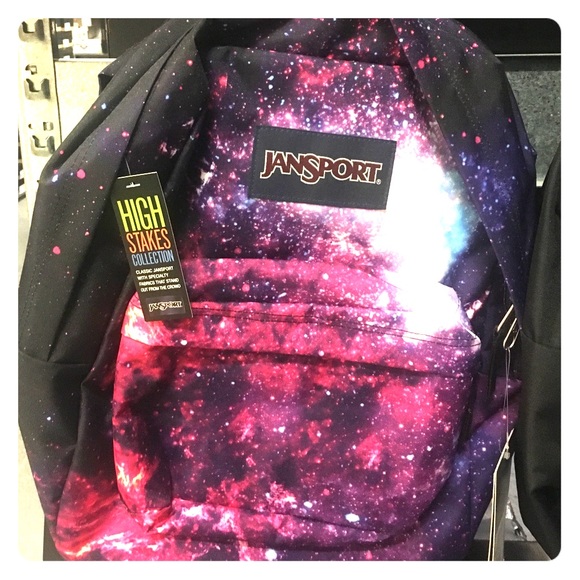 Galaxy print high stakes jansport book bag